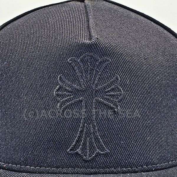 【手元に在庫有】クロムハーツ セメタリークロス 偽物 waxed denim baseball キャップ