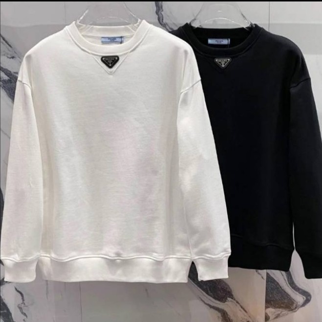 プラダ ★ ロゴプリント ジャージー スウェットシャツ UJL26A_11LN_F0009_S_232