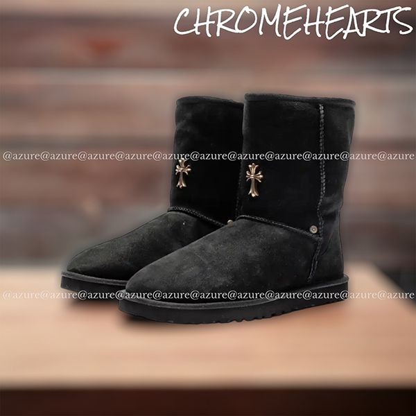 可愛いクロムハーツ ugg ムートンブーツ 偽物◆chクロス♪uggコラボ ムートンブーツ♪11201
