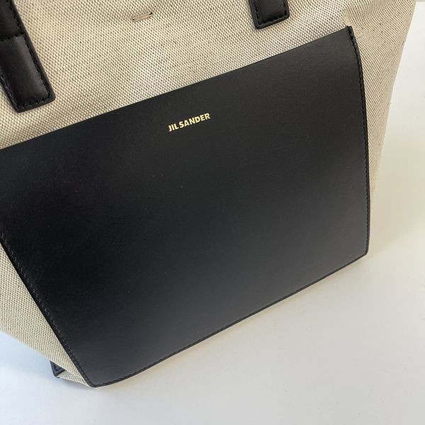 ジル サンダー スモール ワンダー スクエア トートバッグ 偽物 Beige■J07WD0026