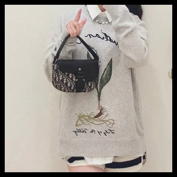 【訳あり特価】ディオール Lily of the Valley 偽物 コットンニット 493M649AT864_C889