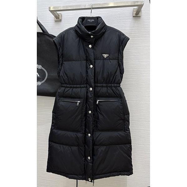 トレンドの最前線☆◆プラダ◆レディース Re-Nylon ロング ダウンコート 2way★292132_1WQ9