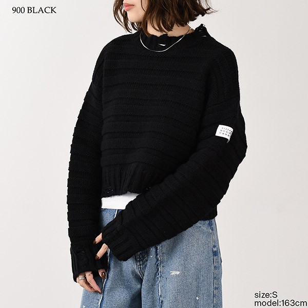 [優良店]エムエムシックス ウールジャンパー ニット 偽物 S52HL0031M13040