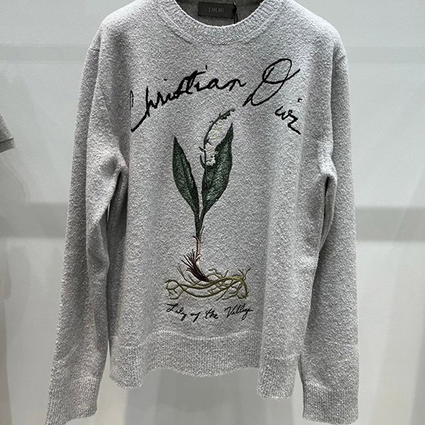 【訳あり特価】ディオール Lily of the Valley 偽物 コットンニット 493M649AT864_C889