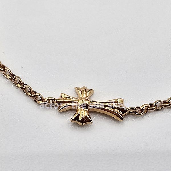 【コーデを格上げ】クロムハーツ 22K コピー ゴールド アンクレットチェーン Baby Fat