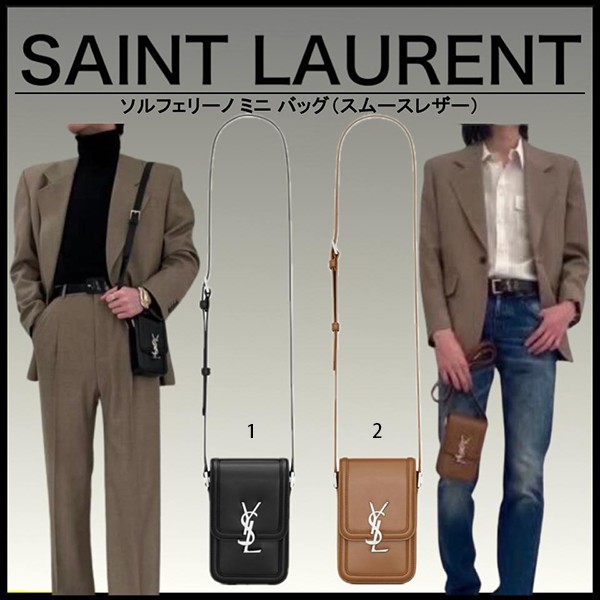 【セレブ多数愛用】サンローラン 偽物 ソルフェリーノ ミニ バッグ スマホケース 2色 ysl236662