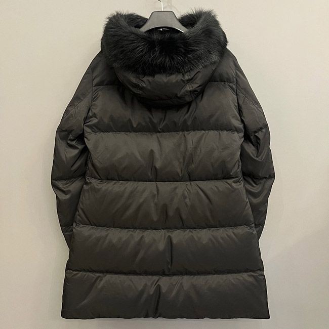 洗練デザイン♪プラダ  ロングダウンジャケット n級品 ネイビー  29E117