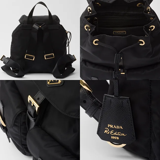 [通販]プラダ スモール Re-Nylon コピー バックパック 1BZ677