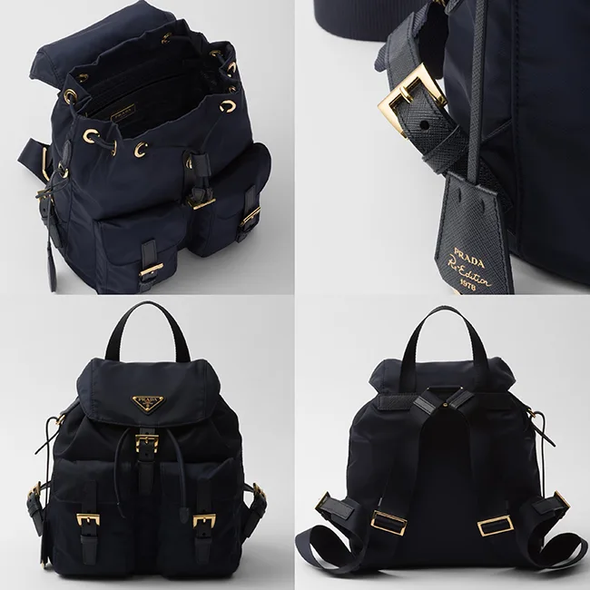 [通販]プラダ スモール Re-Nylon コピー バックパック 1BZ677