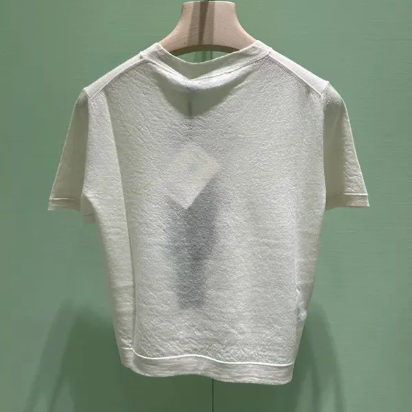【送料関税込】プラダ カシミヤ インターシャ Tシャツ ウィメンズ P24M2M