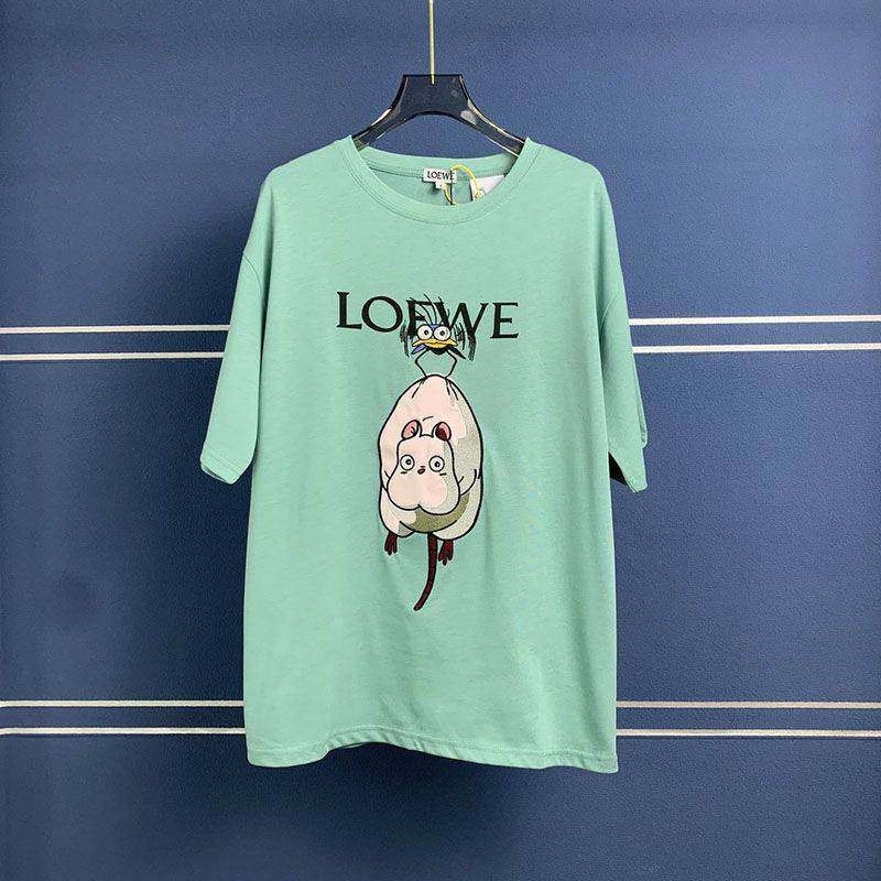 ロエベ×ジブリ ハエドリ クルーネックTシャツ w25032801