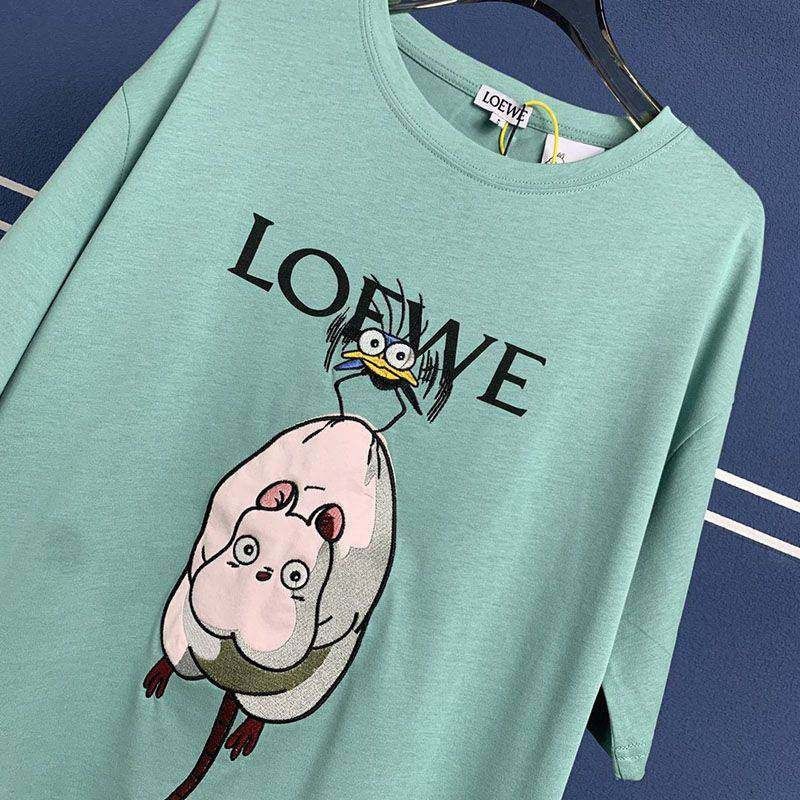 ロエベ×ジブリ ハエドリ クルーネックTシャツ w25032801