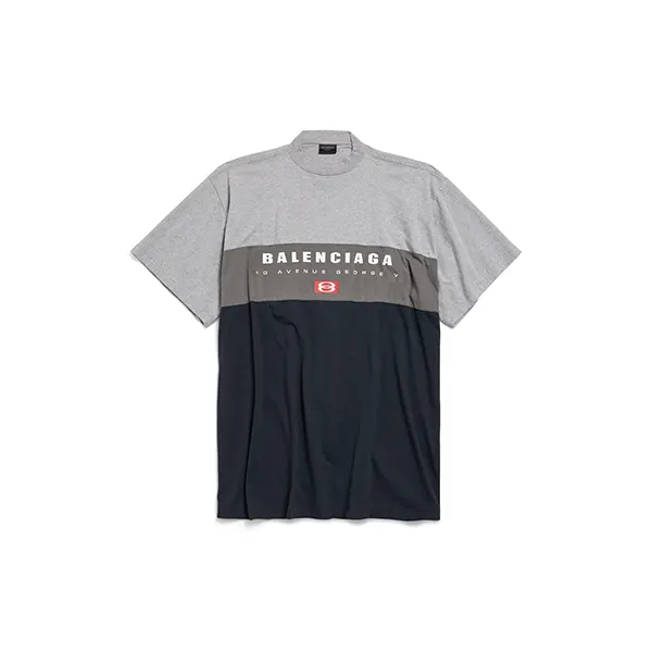 バレンシアガ Tシャツ n級品 ロゴ 半袖 ブロック 744439TSVB11300