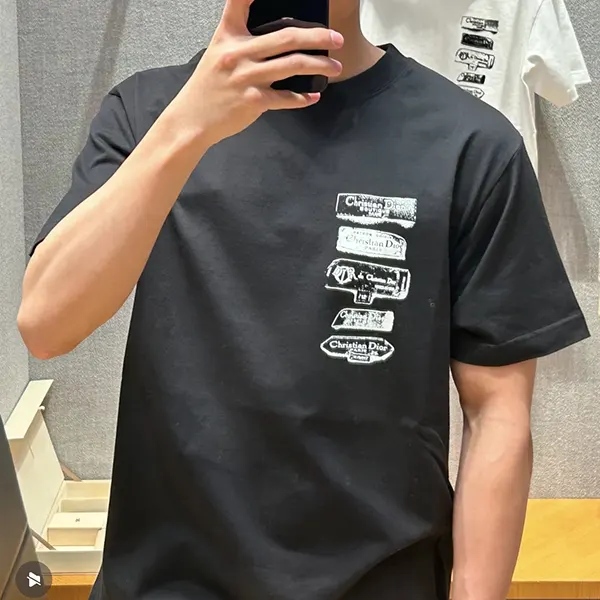 ディオール Archives Labels コットン Tシャツ コピー 513J696A0677