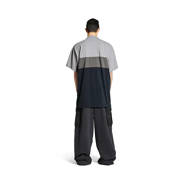 バレンシアガ Tシャツ n級品 ロゴ 半袖 ブロック 744439TSVB11300