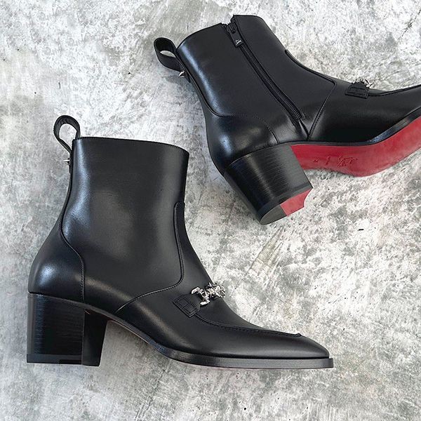追跡付クリスチャン ルブタン MAYERSWING FLAT CALF ブーツ 偽物 cl25310