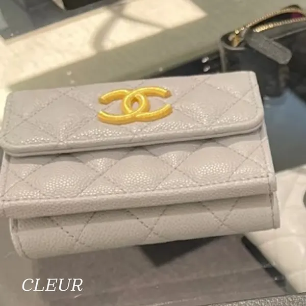 シャネル ミニ財布 3つ折り コピー バイカラー AP3518