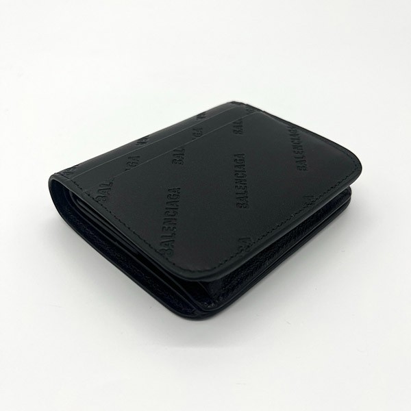 残り僅かバレンシアガ 二つ折り財布 コピー BLACK 594216 2AAXQ 1000
