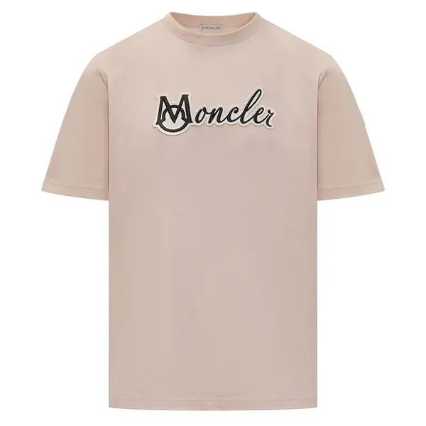 【コーデを格上げ】モンクレール 刺繍ロゴパッチ Tシャツ 偽物 半袖 K10918C0001189AJS999