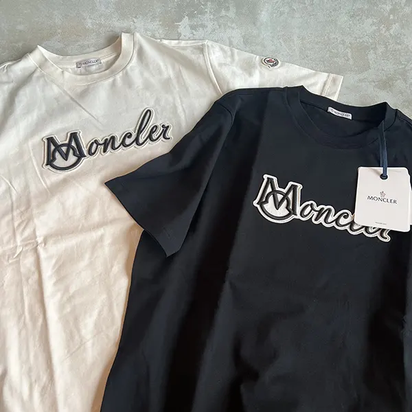 【コーデを格上げ】モンクレール 刺繍ロゴパッチ Tシャツ 偽物 半袖 K10918C0001189AJS999