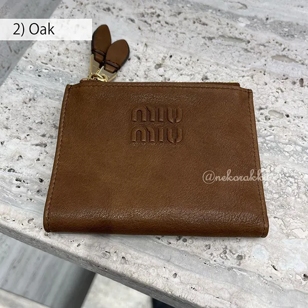 ★日本!!人気！ミュウミュウ 二つ折り財布 偽物 Small nappa leather wallet  5ML024_AEFX_F0316