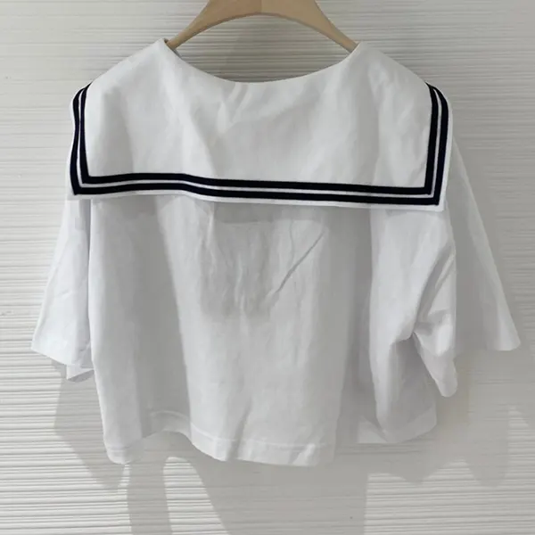 ミュウミュウ エンブロイダリー コットン Tシャツ MJN524-14EM-F0009