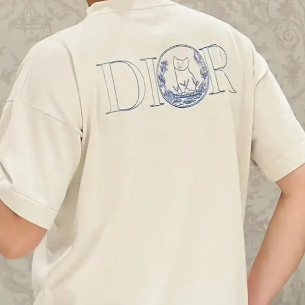 ★話題沸騰★ディオール ロゴ入り コットン Tシャツ 583J696C0554