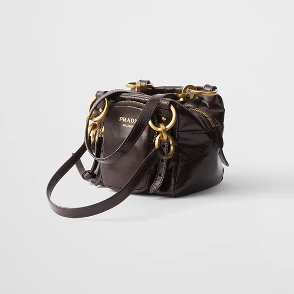 ユニークなデザインプラダ 並行輸入品 Dangle レザー トップハンドル ミニバッグ 3色 pld3251155