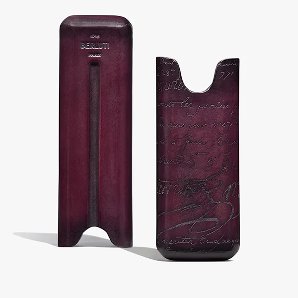 ベルルッティ スクリット レザー2シガーケース コピー GRAPES お洒落メンズに
