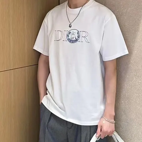 ★話題沸騰★ディオール ロゴ入り コットン Tシャツ 583J696C0554