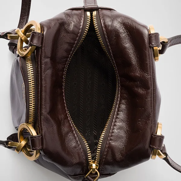 ユニークなデザインプラダ 並行輸入品 Dangle レザー トップハンドル ミニバッグ 3色 pld3251155