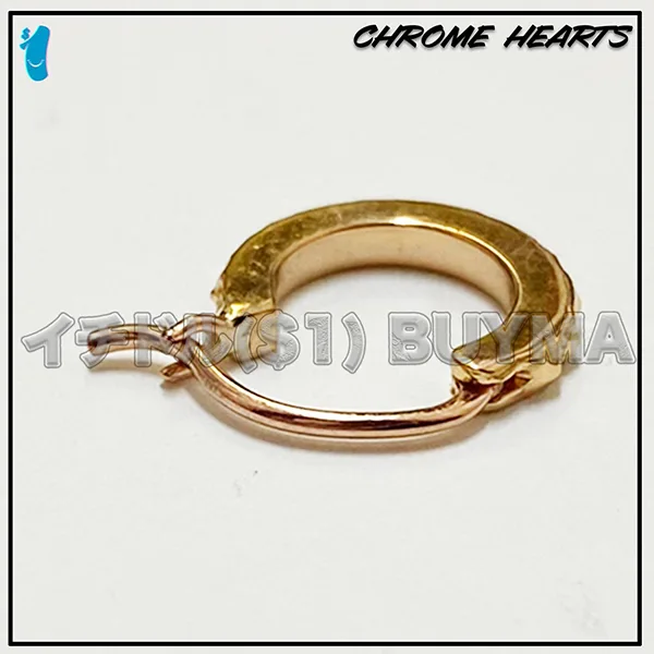 【限定カラー】クロムハーツ 22K コピー Gold ゴールド TFP フープ ピアス ch25482