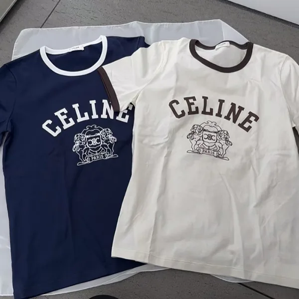 【セリーヌ パロディ】シンプルな感じのロゴ入りTシャツ RX09C671Q
