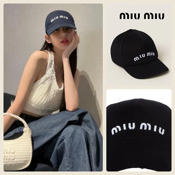 完売必至ミュウミュウ Baseball Cap キャップ帽 5HC179068F0967