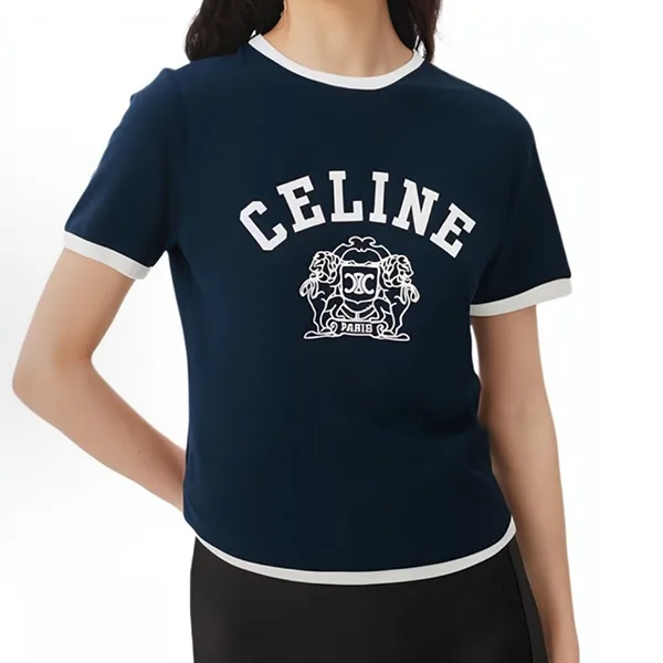 【セリーヌ パロディ】シンプルな感じのロゴ入りTシャツ RX09C671Q