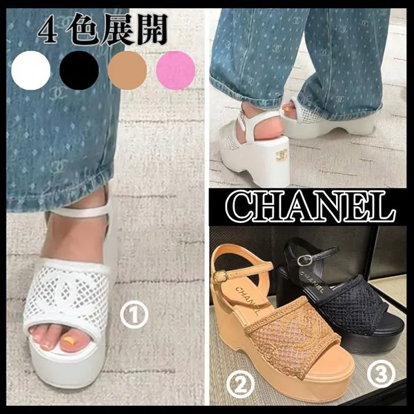 男女兼用◆おしゃれにスタイルアップ♪◆シャネル 厚底サンダル 偽物 G46364 B19813 NAFCF