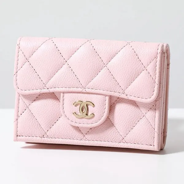 シャネル 偽物♡三つ折り財布 キルティングレザー AP0230 Y33352