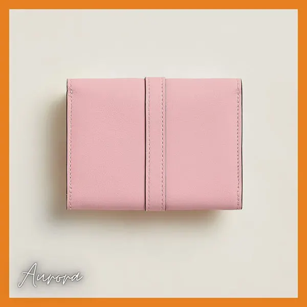 【専門店】レア[エルメス]グレナン コンパクト 折りたたみ財布 偽物 ローズサクラ H086439CK3Q