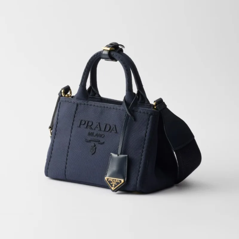 すぐ届プラダ 並行輸入品 コットンキャンバス ミニハンドバッグ 4色 pld111542