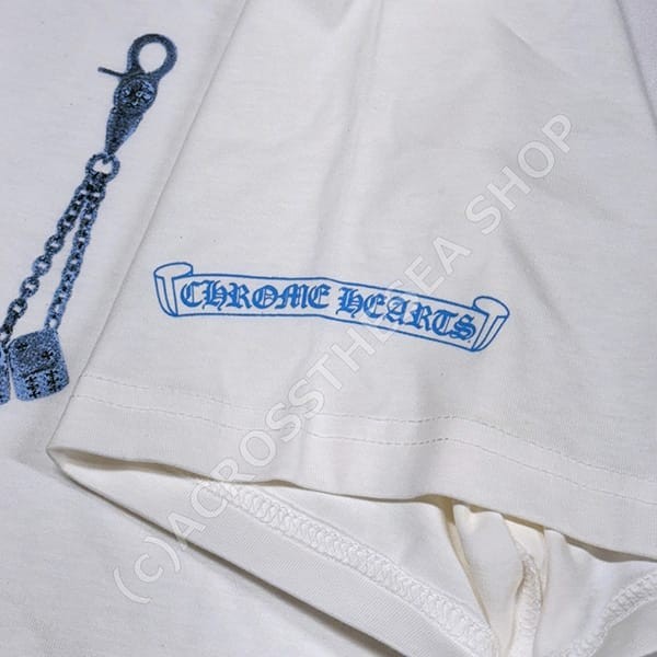 ★クロムハーツ N級品 ラスベガス ファウンテンブルー 限定 半袖 TEE 256132