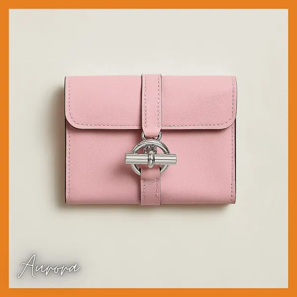 【専門店】レア[エルメス]グレナン コンパクト 折りたたみ財布 偽物 ローズサクラ H086439CK3Q