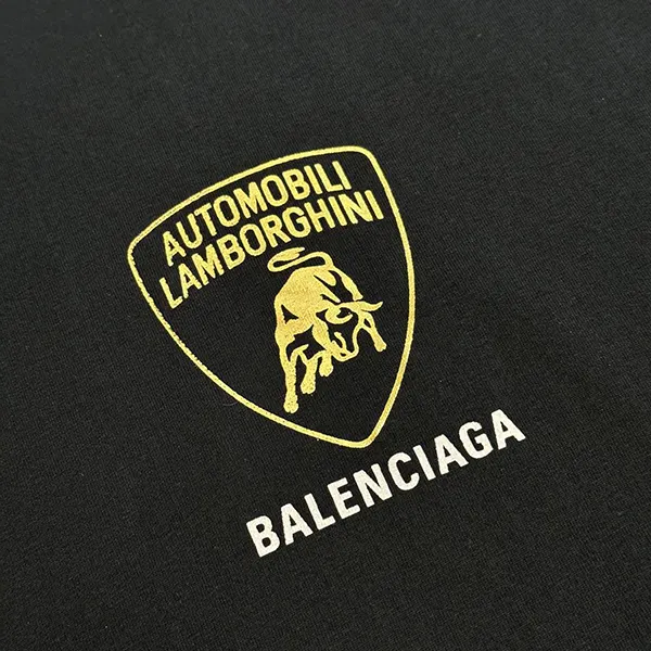 バレンシアガ × Lamborghini オーバーサイズ コピー プリント Tシャツ w25070403