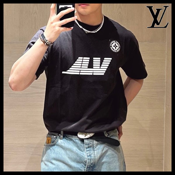 ルイヴィトン ウォッシュドプリンテッド コットンTシャツ 1AHCLA