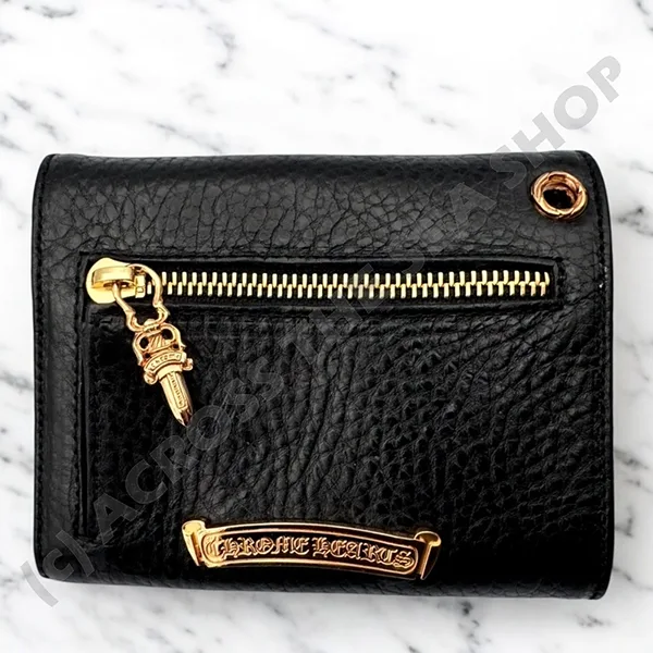 一目惚れアイテムクロムハーツ 22K コピー GOLD WAVE MINI ウェーブ ミニ 財布 ch257164