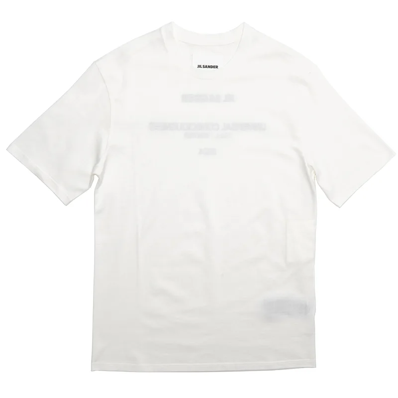 ジルサンダー ロゴ クールネックTシャツ コピー 2色 J22GC0189J46219001