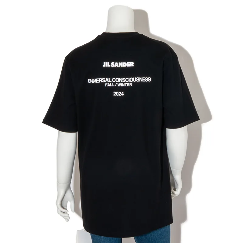 ジルサンダー ロゴ クールネックTシャツ コピー 2色 J22GC0189J46219001