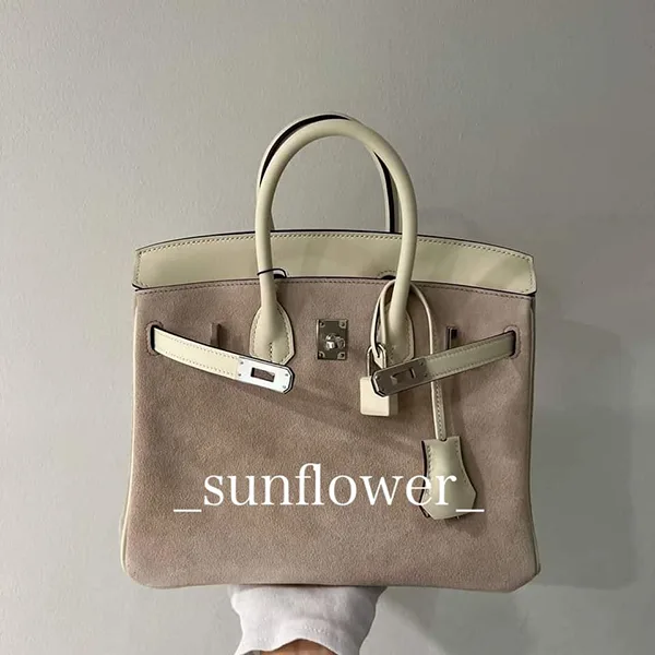 完売必至のカラーエルメス バーキン25cm 偽物 スウェード ナタ/S金具 h257166