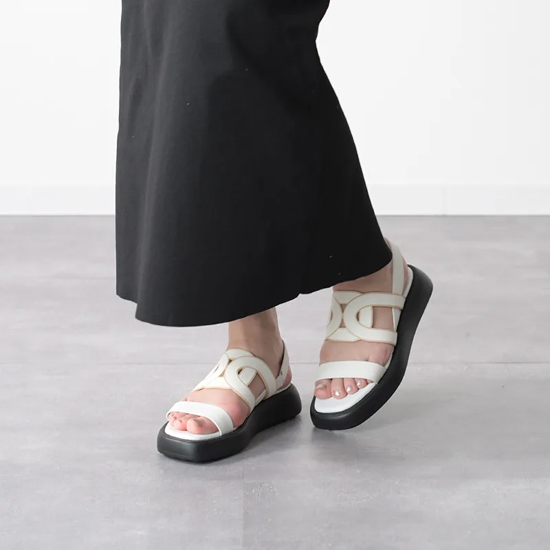 トッズ カットアウトロゴサンダル スーパーコピー 2色 jil551332