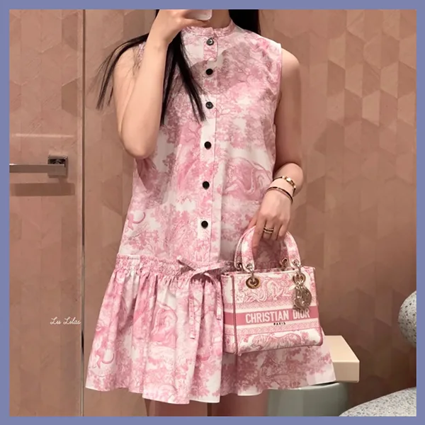 稀少【特徴的なシルエット♪】ディオール ショートドレス 偽物 441D53A3327