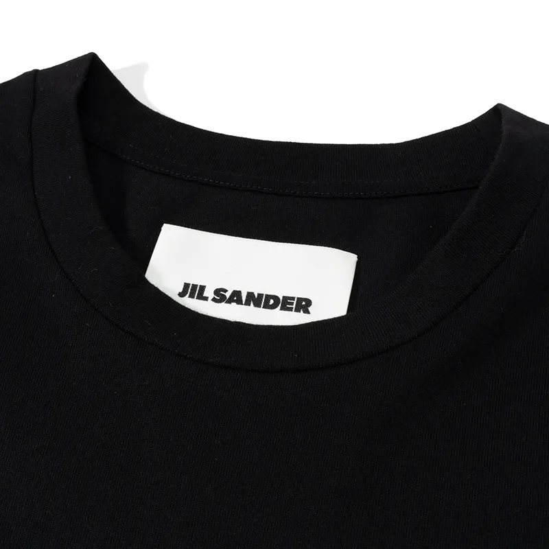 ジルサンダー ロゴ クールネックTシャツ コピー 2色 J22GC0189J46219001